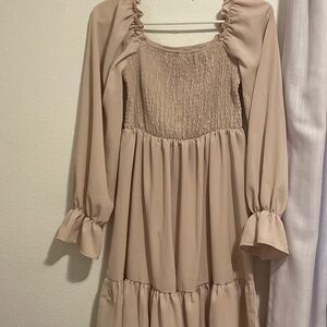 Beige dress from Amazon